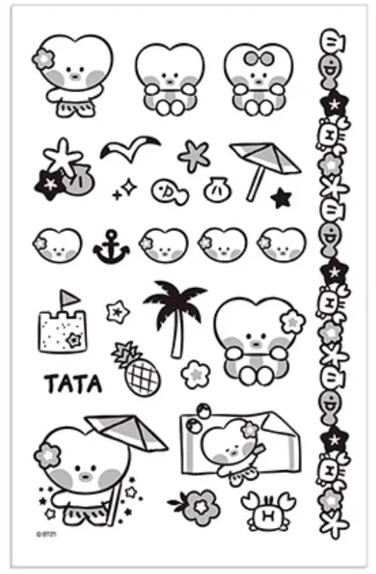Tattoo Sticker Summer Sky