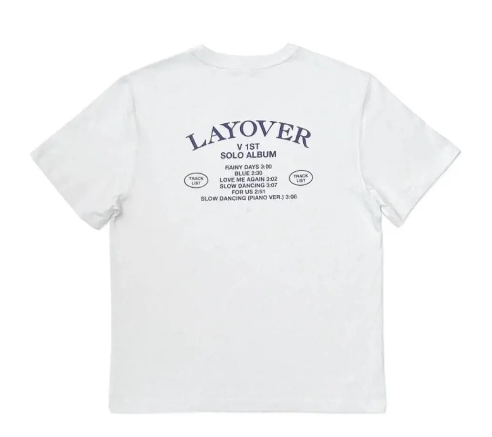 LAYOVER MERCH - WHITE TSHIRT