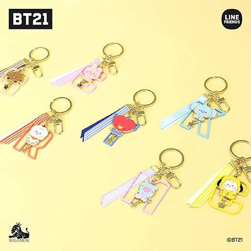 Alphabet Metal Keyring