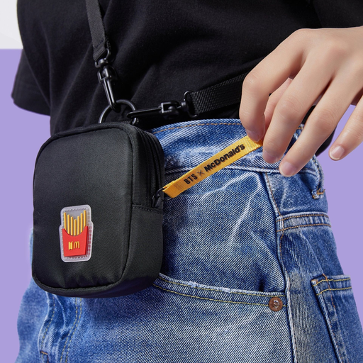 BTS x Mcdonal's Logo Mini Bag Black