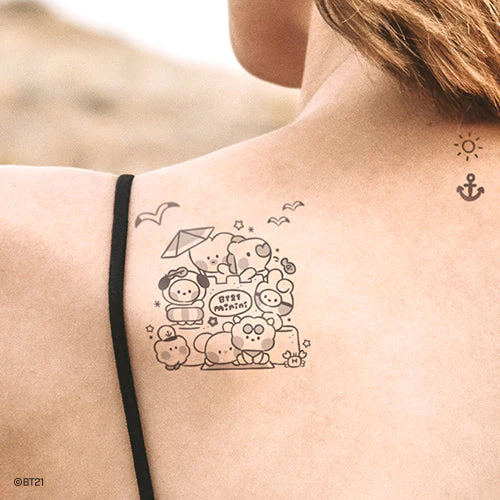 Tattoo Sticker Summer Sky