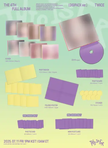 TWICE / THE 4TH FULL ALBUM / DIGIPACK VR