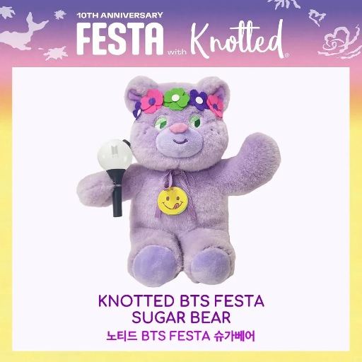 Knotted BTS Festa 10th Anniversary Sugar Bear